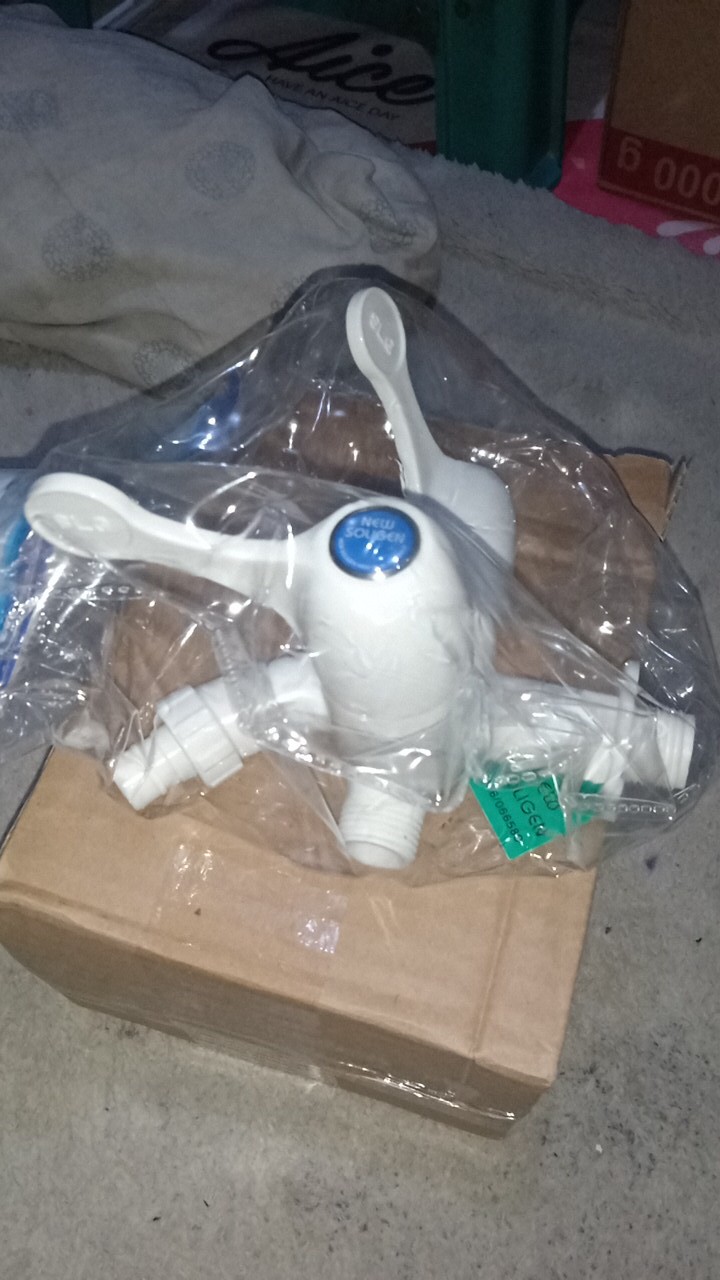 Kran Tembok Cabang Plastik Pvc New Soligen S9 Engkol