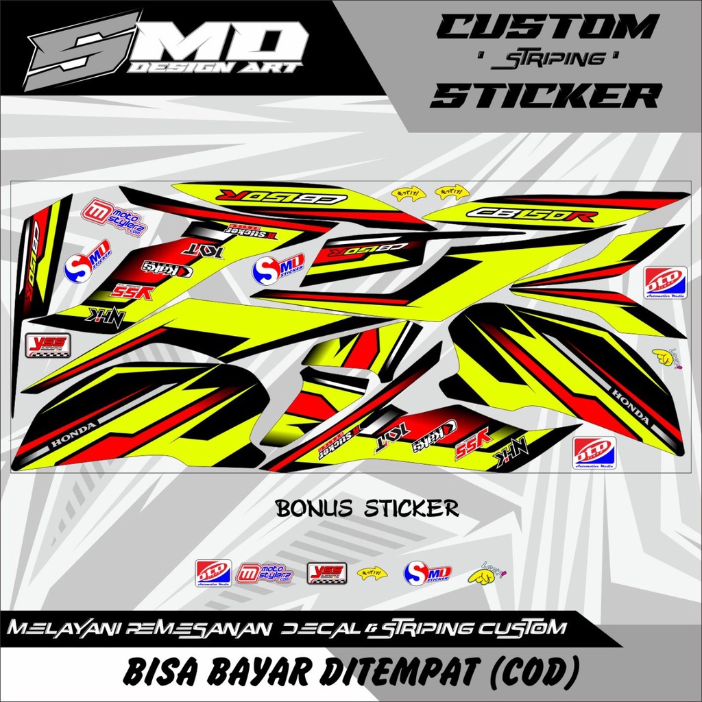 STIKER POLET BODY MOTOR HONDA CB150R G3