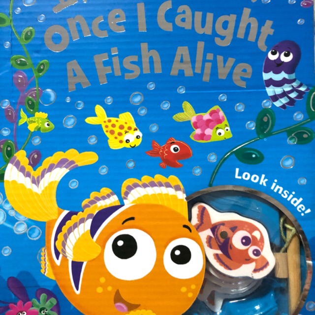 Jual Once I Caught A Fish Alive Storybook and fishing game set (kolam ...