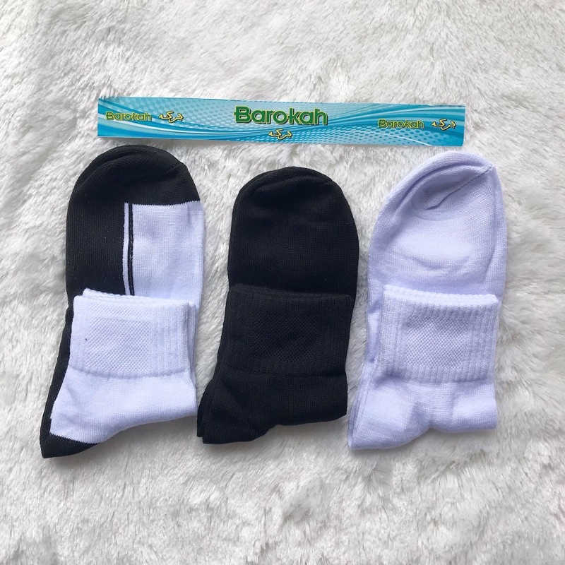 DIKEMAS 12 Pasang Kaos Kaki Sport (Lusinan)