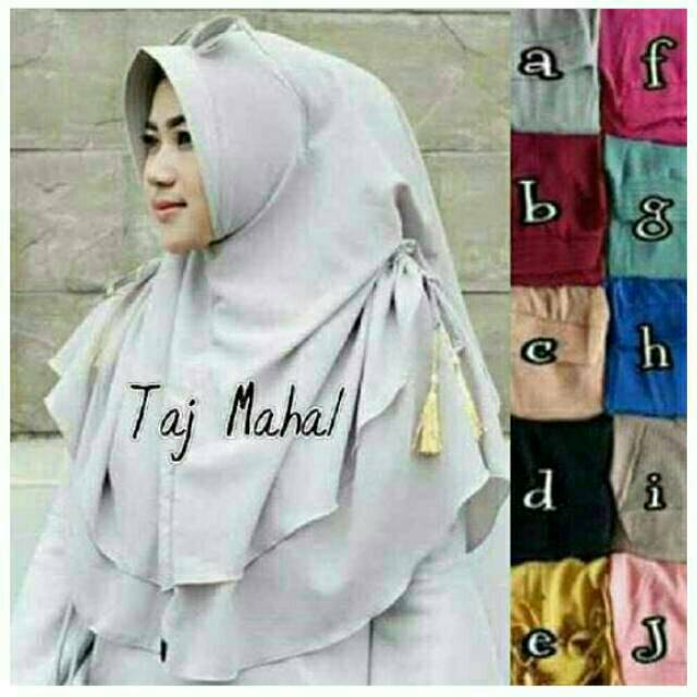 Hijab 2 layer pet tassel