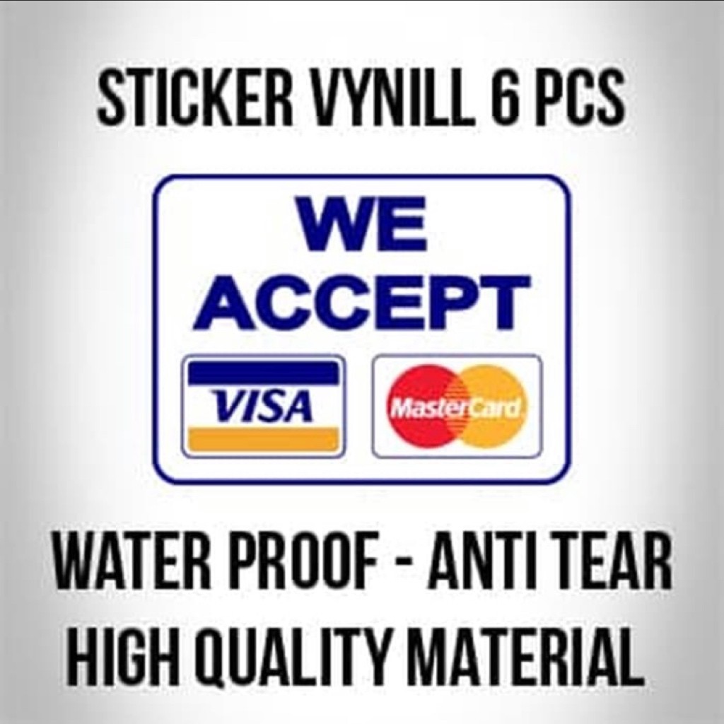 

Sticker Vynil Visa Mastercard Premium Quality