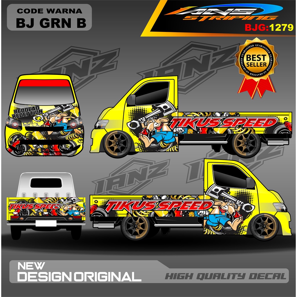 STIKER PICK UP GRANMAX CARRY L300 FULL BODY / DECAL STIKER GRANMAX FREE REQUEST / VARIASI STIKER FULL BODY / STIKER PICK UP / STICKER GRANMAX