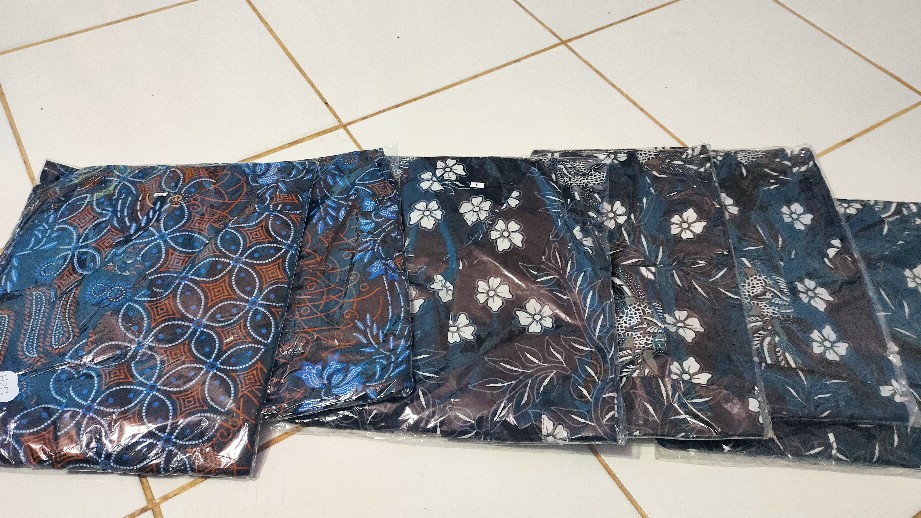 Kemeja Batik Lengan Panjang 021 Risna Batik Hrb026 Hem Batik Murah Seno Sogan Bakung Padi Manggar