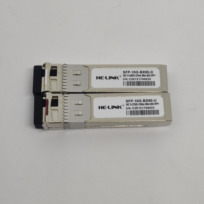 Buruan Beli - He-Link Sfp+ 10G Bidi 80Km Singlecore Lc Sfp-10G-Bd-Sm-80Km 1270 1330
