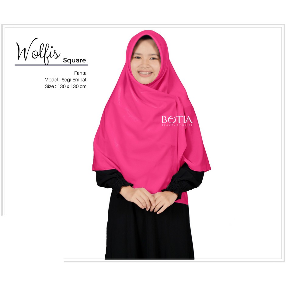 Jilbab Wolfis Wolpeach Segi Empat Syari Jilbab Segi Empat Wolpeach