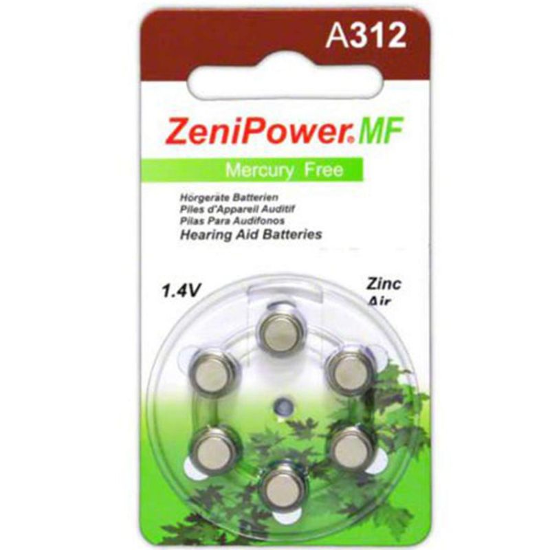 Baterai 312/ A312 / AG3 /PR41 Hearing Aid Battery Tersedia Merk Renata dan Zenipower Baterei Spesialis ALAT BANTU DENGAR