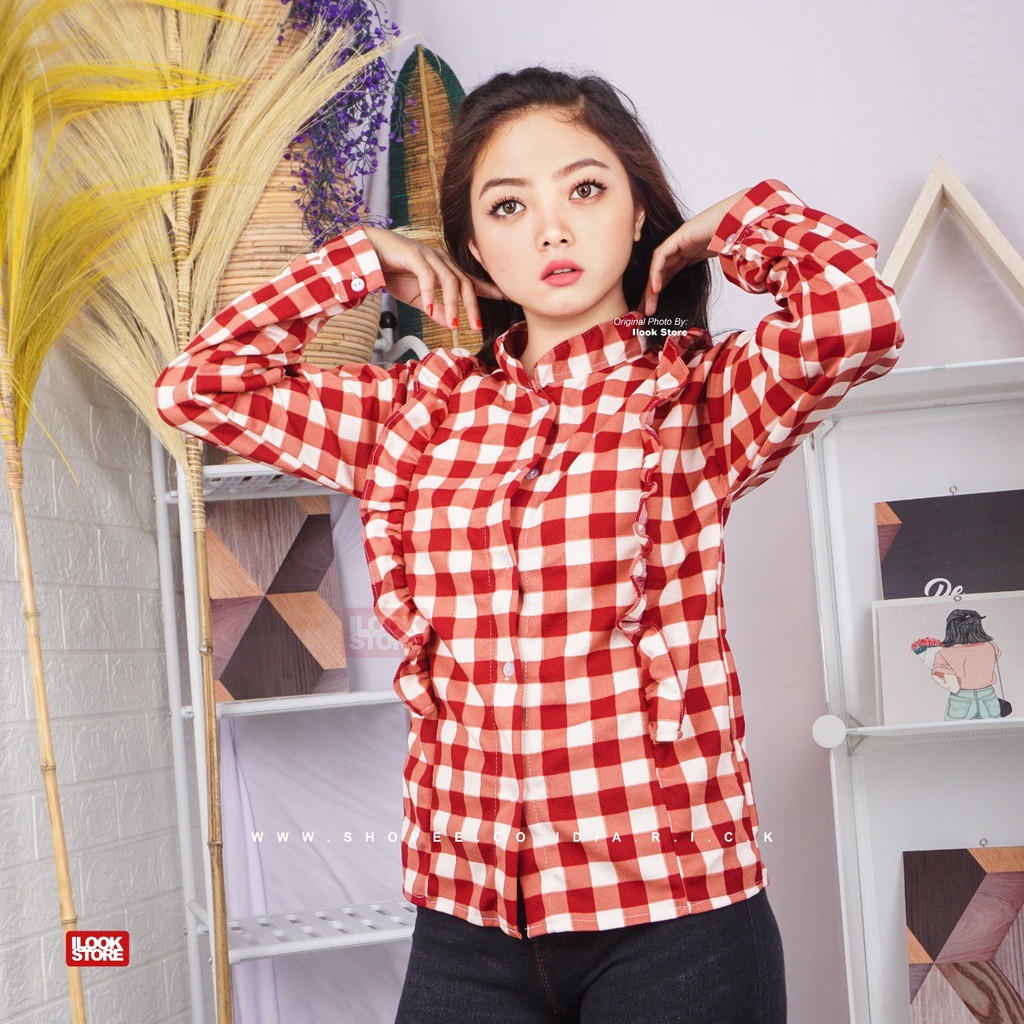 UNA TOP // BLOUSE KATUN KOTAK