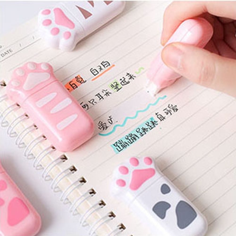 QUINTON 1 Piece Correction Cat Claw Supply Tape Office Cute Kawaii Lovely Diary Decorative School