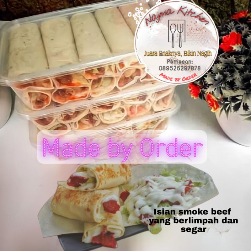 

Kebab Mini Frozen Food Isi 10 Halal Fresh / Smoke Beef / Vegetables / Macaroni / Telor / Keju