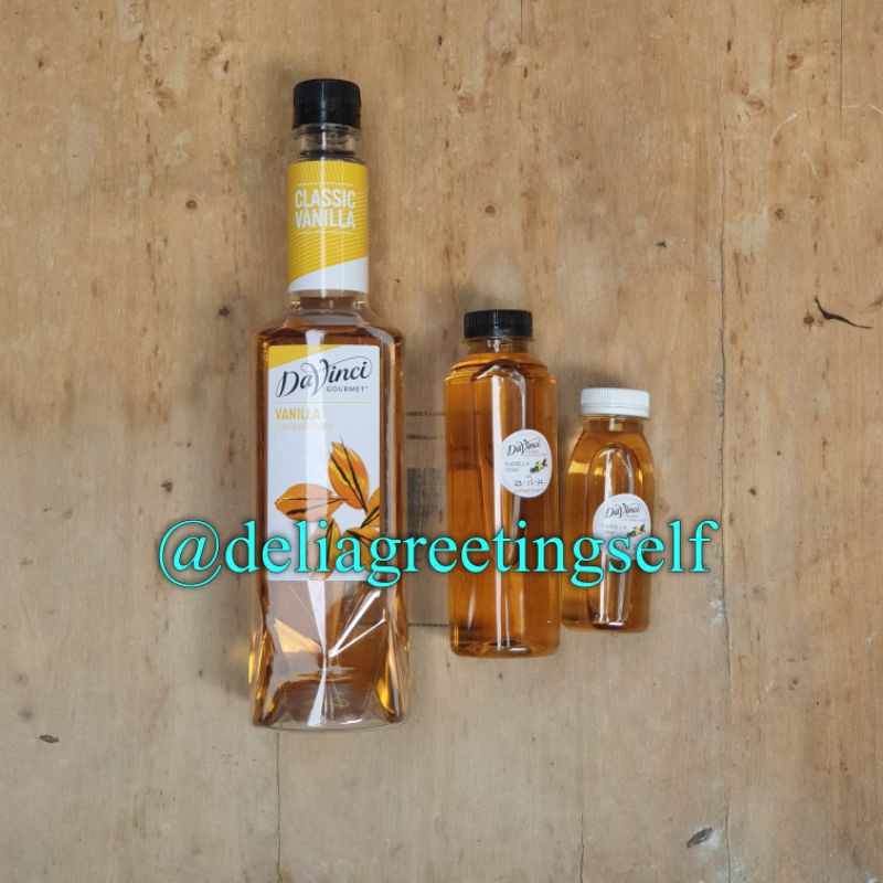 Jual Da Vinci Sirup Vanila Flavored Syrup Vanilla Davinci Repack 250ml