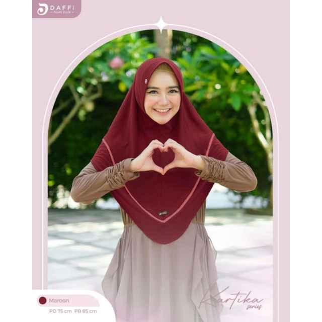 Hijab Daffi Kartika Series hijab instan jilbab instan kekinian berkualitas ORI Daffi