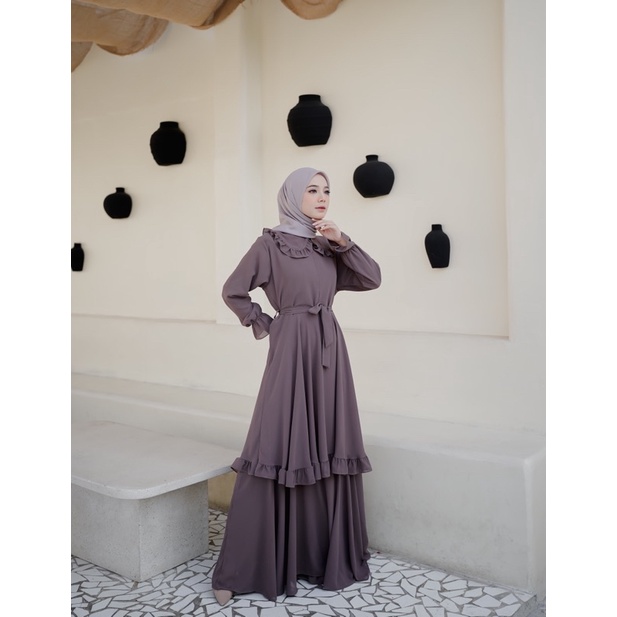 AZIMA DRESS KOREN STYLE CANTIK SIMPLE KEKINIAN