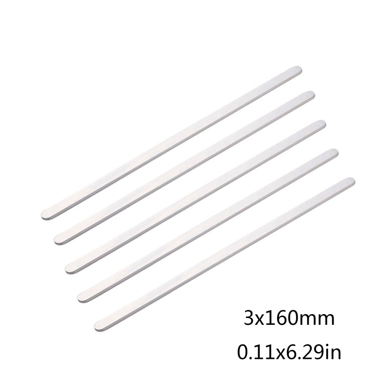 Siy 5pcs Gelang Tangan Metal Stainless Steel Polos Untuk Wanita