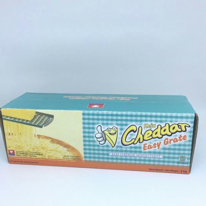 

Big Sale Keju Cheddar Cheese Cheddar Easy To Grate Diamond 2kg Big Sale