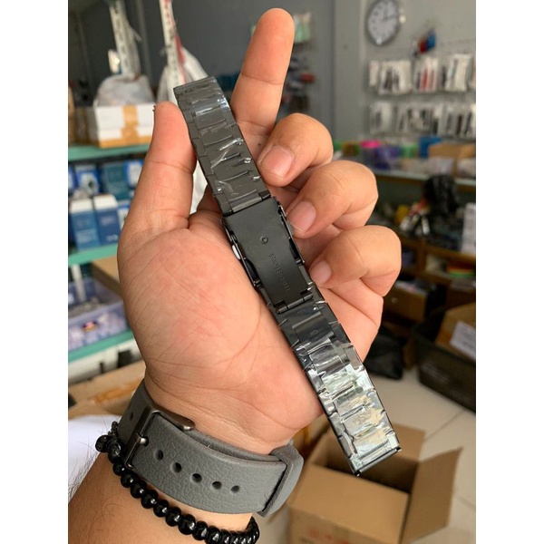 Rantai jam tangan Hitam stainless steel Berkualitas