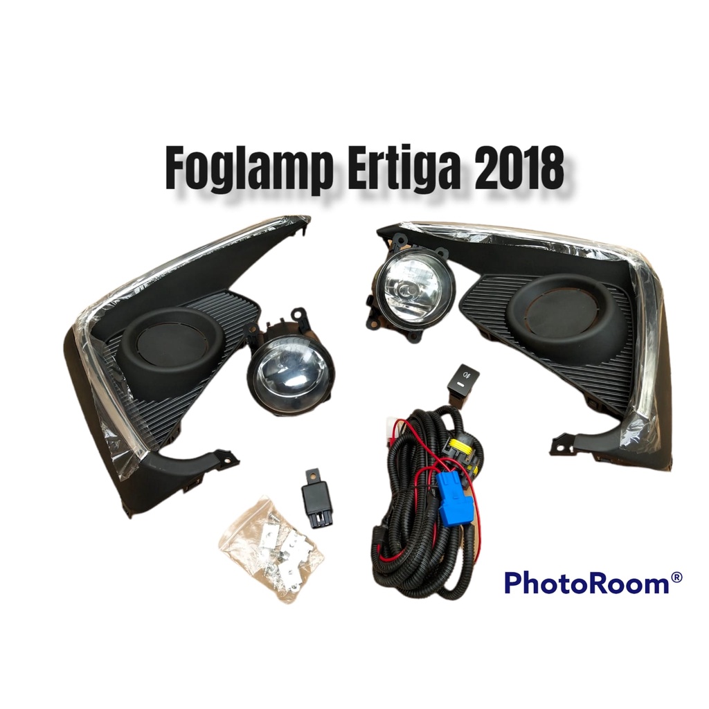 Fog lamp Bumper / Bemper Foglamp lampu Kabut All New Ertiga 2018 Komplite komplit kabel set