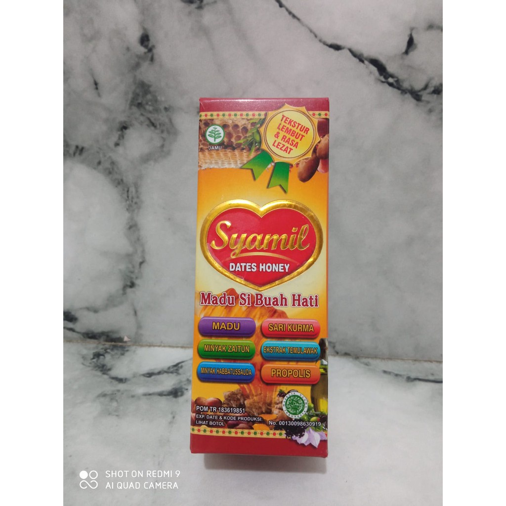 MADU SYAMIL DATES HONEY HERBAL 200 ML - SI BUAH HATI 125 ML - Untuk Kesehatan Kecerdasan Anak Madu Lengkap - Family Madu Daya Tahan Tubuh