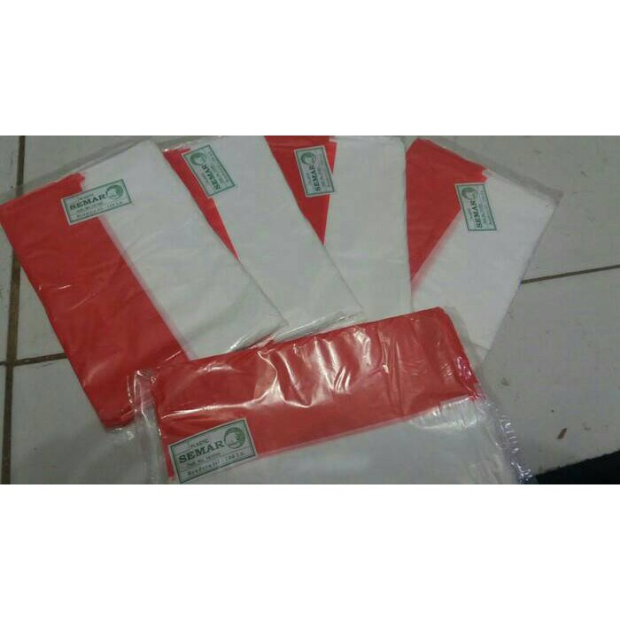 Bendera merah putih plastik cap semar 1pack(100pc)