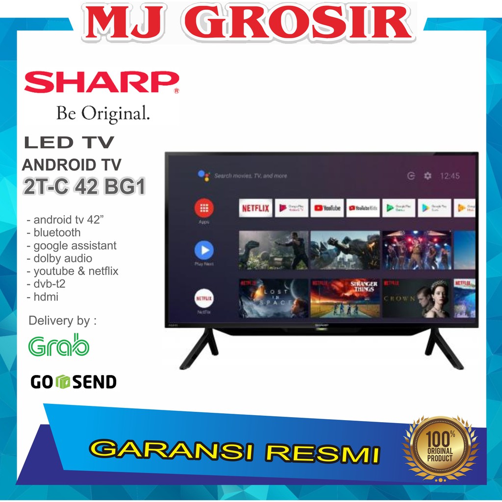 PROMO LED TV SHARP 42" 2T-C42BG1i 42 INCH 42 BG1 HDMI ANDROID TV