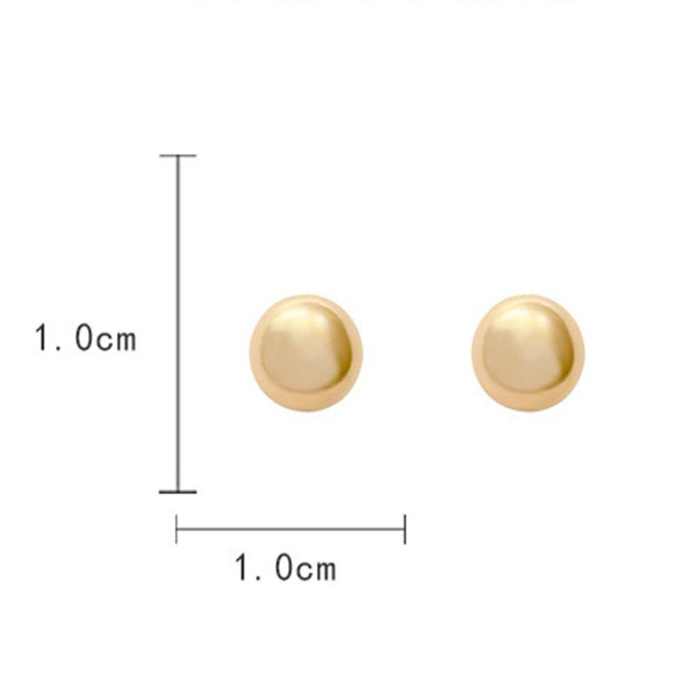 Mxbeauty Anting Wanita Minoritas Retro Pesta Geometris Lady Baroque Bulat Manik Stud Earrings