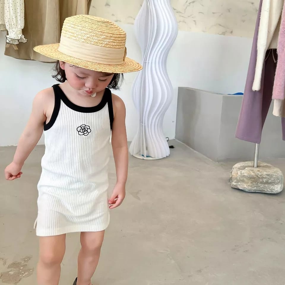 BEFAST - ZTL OOTD Dress Anak SALWA / DRESS ANAK VODI / Dress Anak-Anak Perempuan / Pakaian Anak Balita / Dress Tanpa Lengan / Fashion Santao Anak Casual Terlaris / Dress Anak Motif Bunga