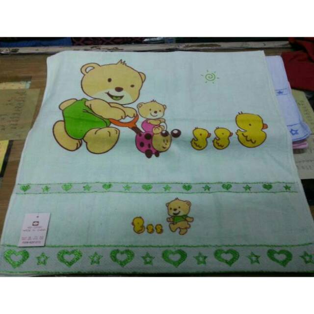 Handuk Bayi Twin Warna Warni 100×50