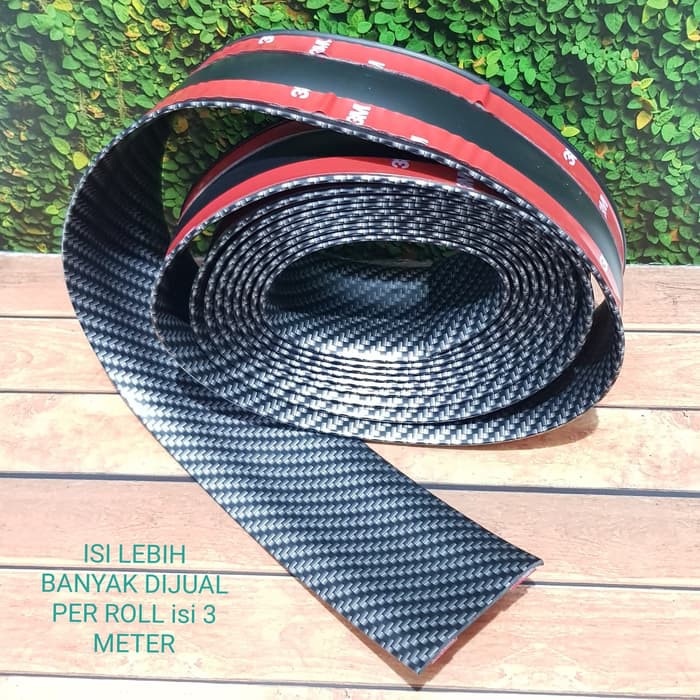 SILL PLATE CARBON LEBAR 5CM X 3 METER LIS KARBON ANTI LECET - SPC724