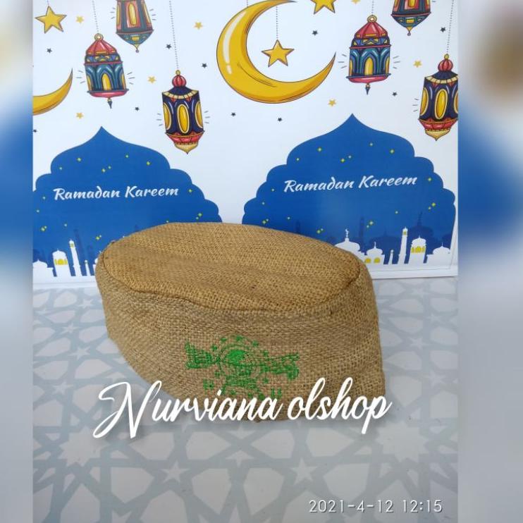 [KODE YKMLC] peci karung goni/peci goni/peci goni NU/peci goni coklat/peci goni coklat matang