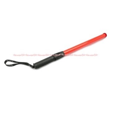 Powerlite Signal Led Tongkat Lalu Lintas Baton 34.5cm Merah Pegangan Anti Slip Alat Pentungan Power Lite
