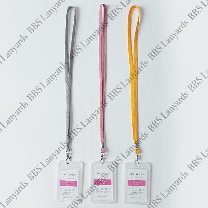 

ID Card Holder Hardcase Transparan-Lanyard Jepit Bulat Gantungan Kunci