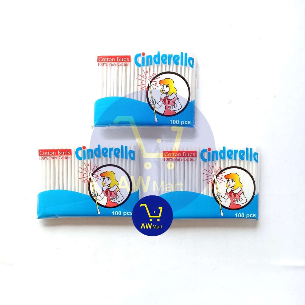 COTTON BUDS CINDERELLA, SELECTION ISI 100 PCS &amp; ISI 50 PCS - CUTTON BUD SELECTION ISI 100PCS