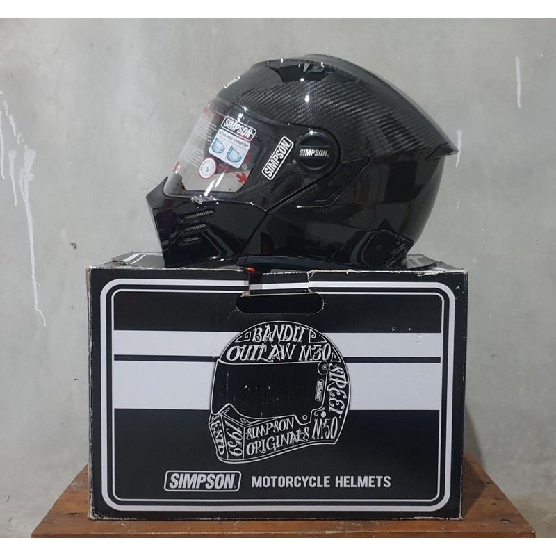 helm simpson bandit modular carbon XL new