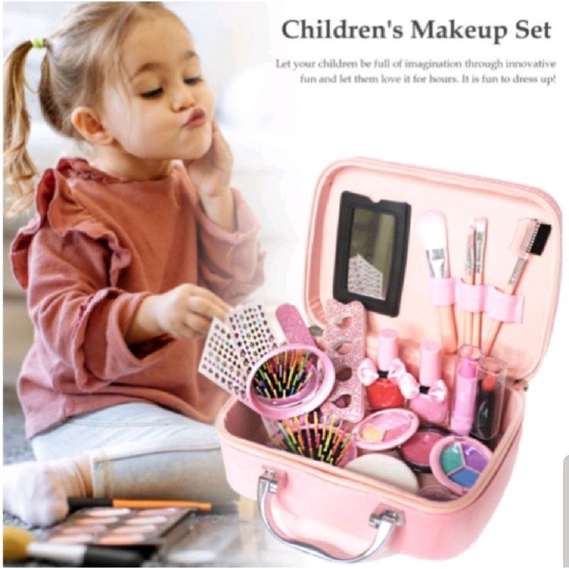 Mainan Make Up Anak Dengan Fungsi Asli Souvenir Kado Ulang Tahun Anak Make up Kit Set