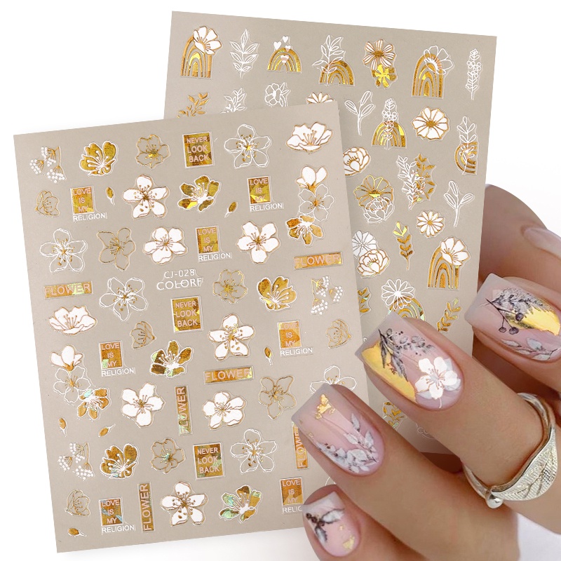 Stiker Kuku 3D Water Droplets Untuk Dekorasi Nail Art