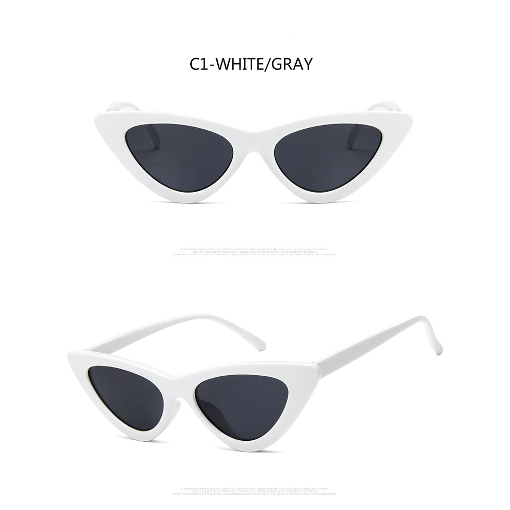 Fashion triangle cat eye ins net red street shooting retro avant-garde personality men and women sunglasses