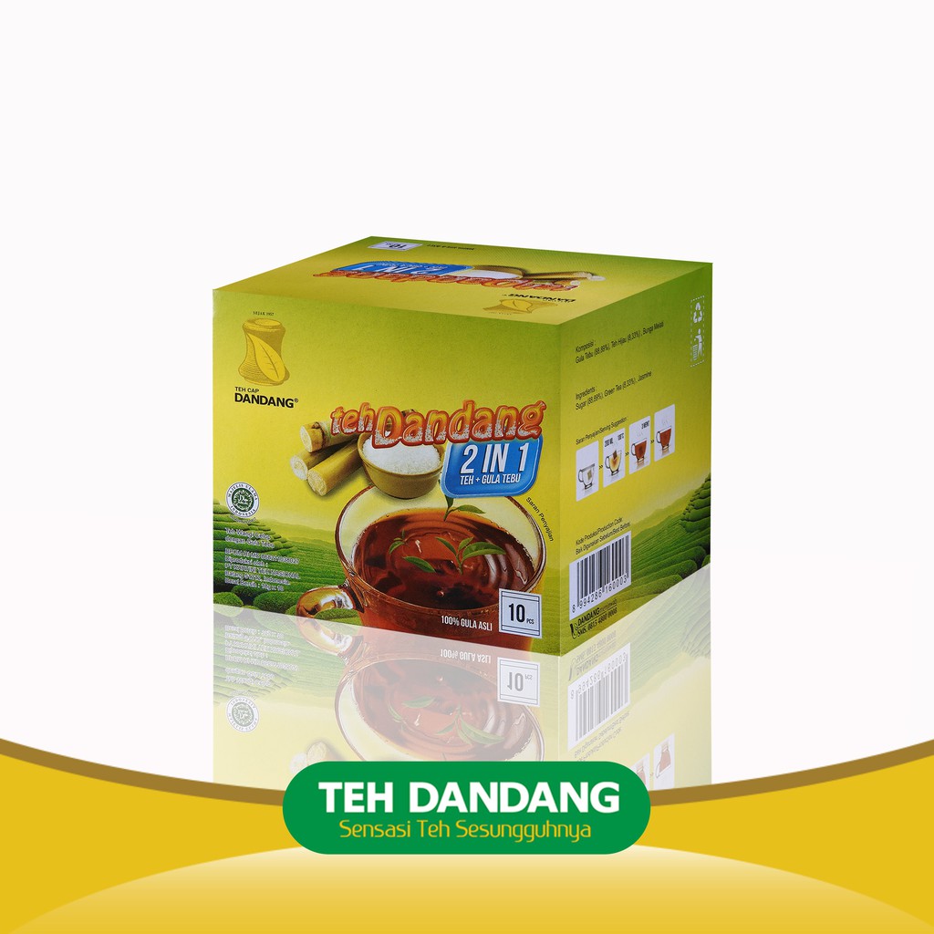 

Teh Dandang 2 in 1 - Teh Gula Tebu [1 box/10 bungkus]