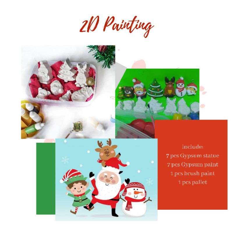 

po 2D painting hamper kado hadiah natal christmas gift anak