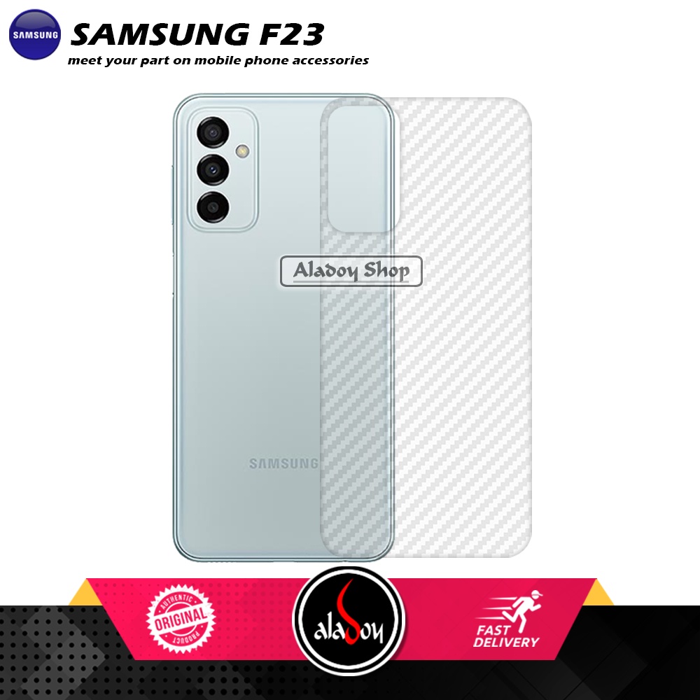 PROMO 3 IN 1 PAKET Tempered Glass SAMSUNG F23 Free Tempered Glass Camera dan Skin Carbon