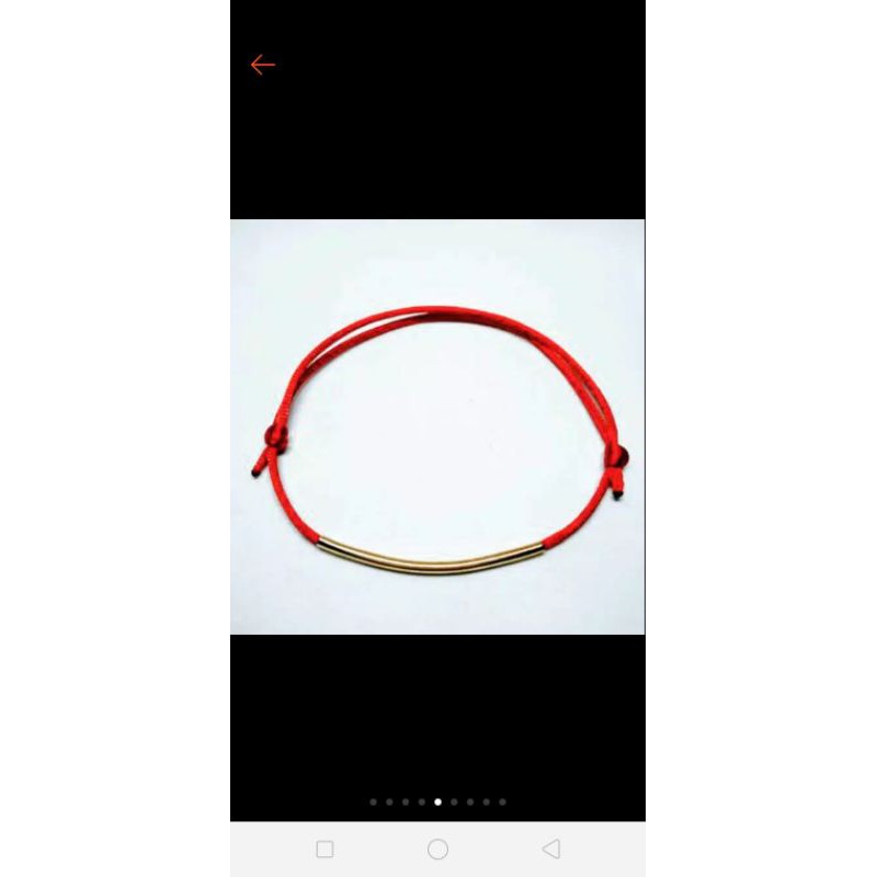 Gelang Couple Perfect Match Tali Sutra Simple Charm Tabung