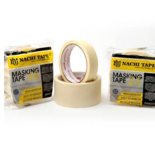 Masking Tape Nachi 24mm Original / Lakban Kertas Nachi 1 in Asli / masking tape nachi 1 in / lakban kertas Nachi 24mm / masking tape Arachi / masking tape bukan nachi
