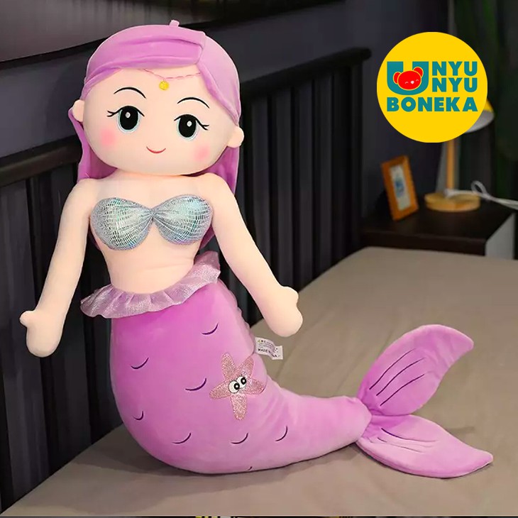 boneka princes mermaid impor Big 80CM pretty girl kado valentine baby kids kado angela