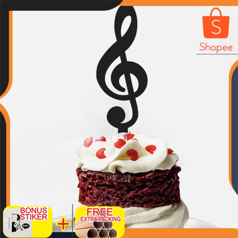 

Murah Topper Cupcake Mini Acrylic-MUSIC | Hiasan Kue Kecil Mini cake topper Elegan