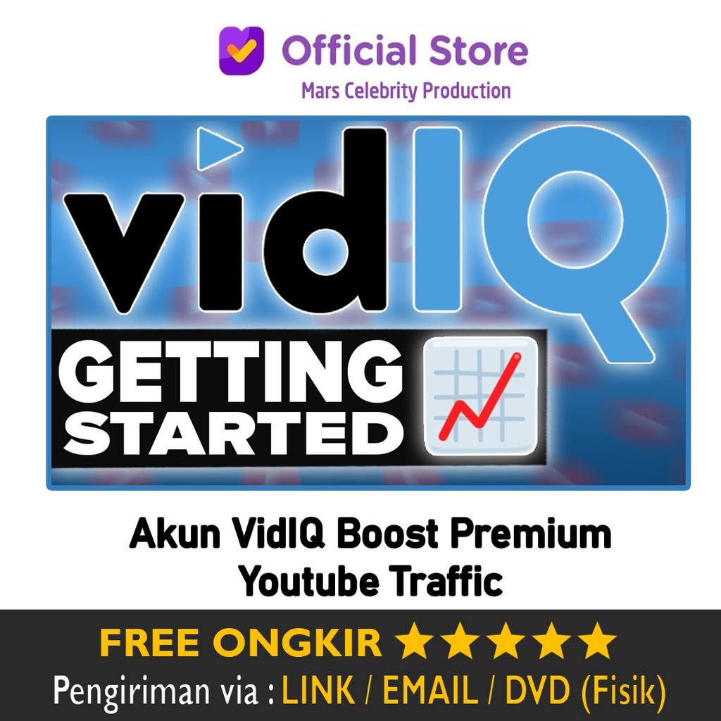 Akun VidIQ Boost 5 Channel Youtube untuk Meningkatkan Traffic Youtube Subscriber View Likes