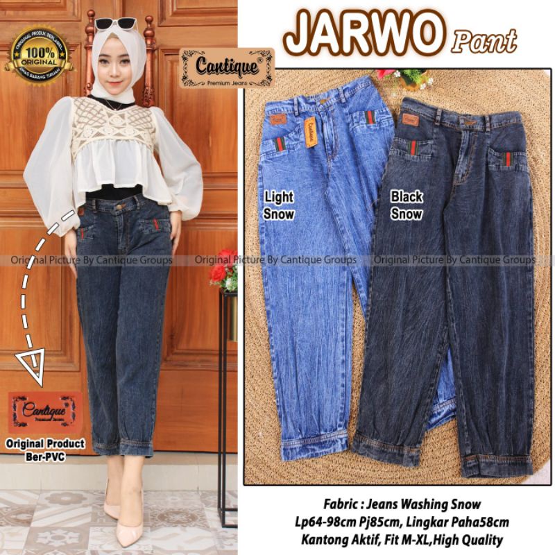 Jarwo pant celana baggy jeans wanita by cantique