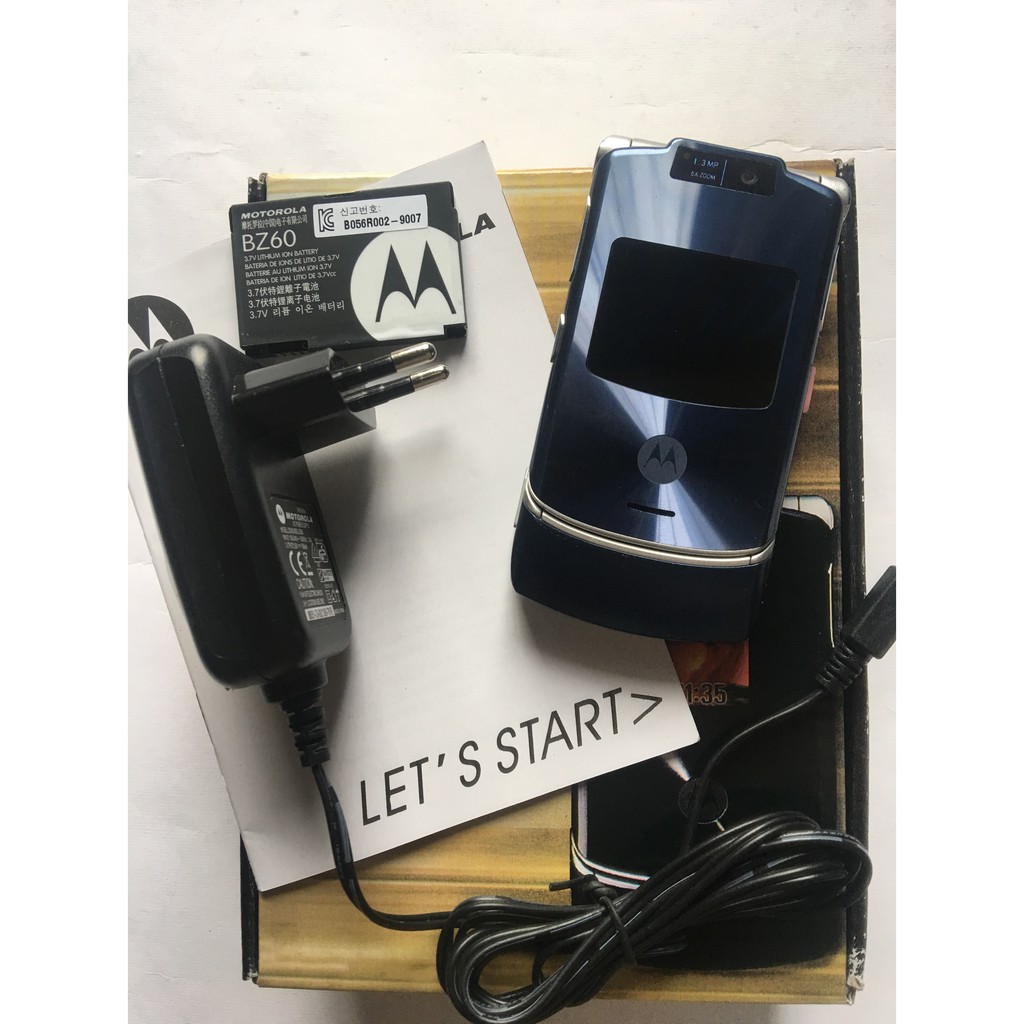 Motorola RAZR V3xx Amethyst Blue Single Camera