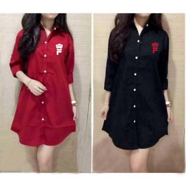 MOS RM KEMBOY ATASAN DRESS KEMEJA WANITA-3