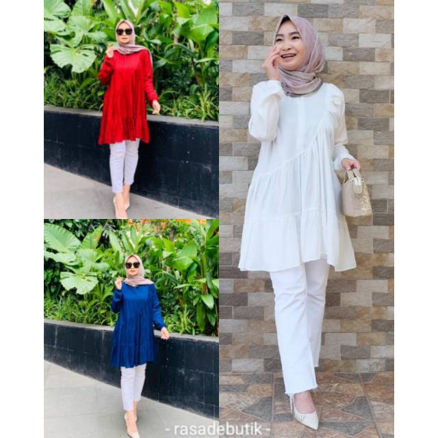 Ghaida Top by Radwah READY Atasan muslimah murah baju wanita murah tunik murah