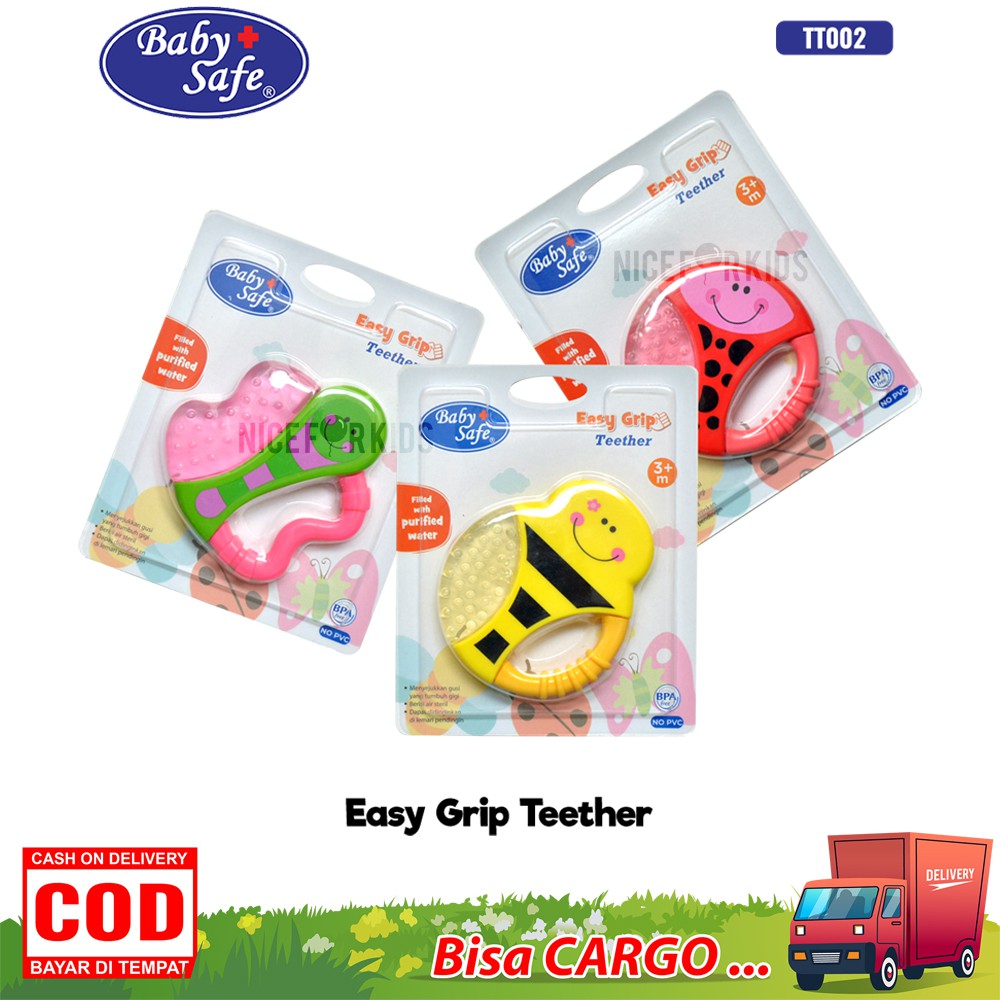 Baby Safe Easy Grip Teether TT002 TT003 / Gigitan Bayi Dengan Pegangan