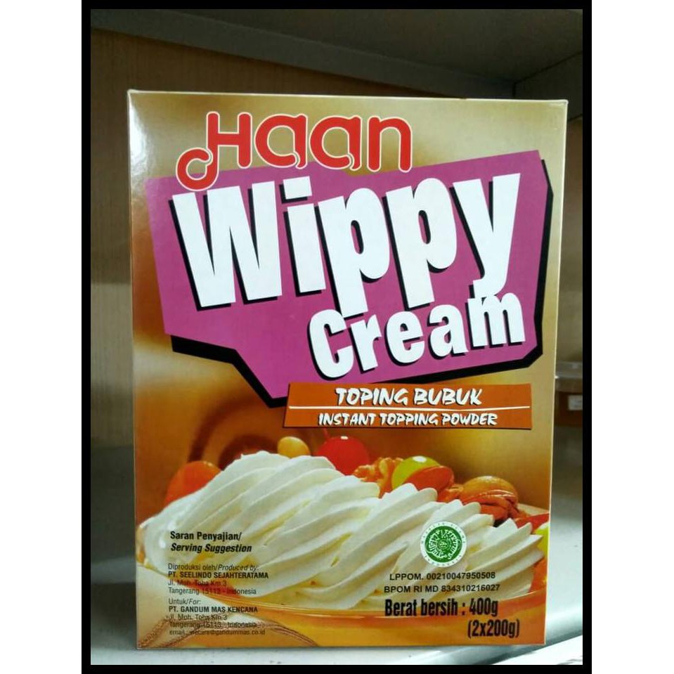 

HOT SALE Haan Wippy Cream 400 gram terjamin